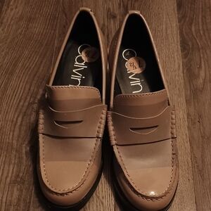 Calvin Klein Tan Loafers